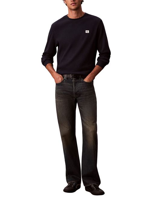 Maglia nera in cotone Calvin Klein Jeans | LV040EM217CEF